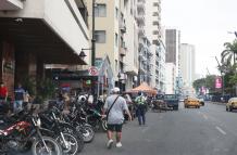 motos en el Malecón de Guayaquil