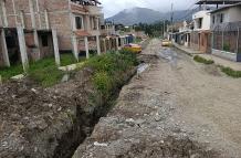 obras inconclusas en el barrio Consacola de Loja