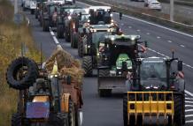 Protesta de agricultores en Francia.