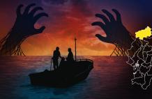 Ilustración sobre piratería y pesca artesanal en Esmeraldas