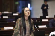 Viviana Veloz en el Pleno