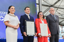 Daniel Noboa y María José Pinto