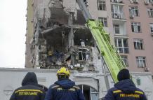 Bombardeo ruso en Kiev