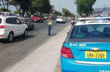 congestión en vía a la costa