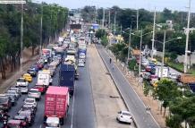 Vía a la costa accidente y tráfico