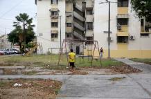 parque abandonado en La Saiba