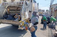 recolectores de basura en Playas