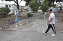 parque de La Alborada en mal estado