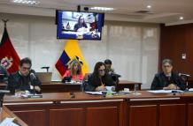 La jueza Daniella Camacho y Marco Rodríguez