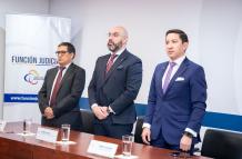 Henry Gaibor (d) es indagado en una investigación previa por las presuntas presiones a jueces, cuando laboraba como director provincial de la Judicatura de Pichincha.