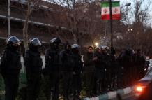 La policía antidisturbios iraní