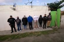 Extorsionadores de Tumbaco capturados