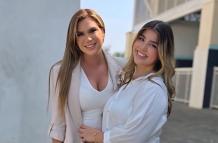 Carolina Jaume y su hija Raffaela Pimentel.