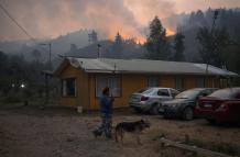 incendio forestal en la comuna de Chaimávida
