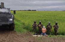 Alias Frank fue detenido en el lugar y puesto a órdenes de las autoridades