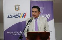 Gerente del Hospital Eugenio Espejo, Carlos Ventimilla