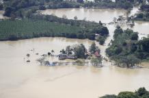 inundaciones en zona rural del sur del departamento de Córdoba (Colombia)