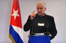 El mandatario de Cuba, Miguel Díaz-Canel,