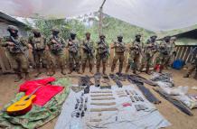 El Ejército de Ecuador informó que neutralizó un campamento perteneciente al Frente Oliver Sinisterra.