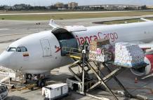 Avianca cargo durante la exportación de Flores
