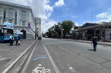 Avenida Malecón se encuentra cerrada.
