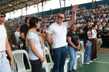 El presidente Daniel Noboa asistió a un acto en Guayaquil el 13 de febrero de 2026.