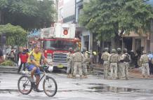 Incendio en el centro de Guayaquil