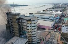 incendio en torres del Multicomercio