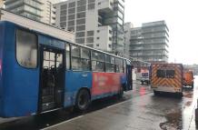 choque entre dos buses