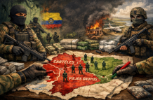 La irrupción de los Comandos de la Frontera en la franja limítrofe entre Ecuador y Colombia.