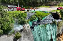 deslizamiento de tierra en Nayon - Quito