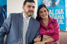Aquiles Alvarez y su esposa Fiorella Ycaza