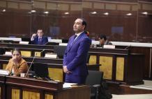 Juan Andrés González es el jefe de la bancada correísta en la Asamblea.