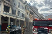 Incendio en el centro de Guayaquil