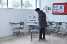 votación