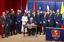 El presidente de Estados Unidos, Donald Trump, elevó el nivel de presión sobre el crimen organizado transnacional