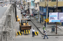 cierre vial en Guayaquil