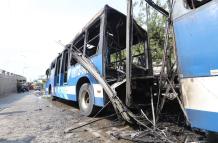 incendio en bus de Metrovía