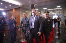 El ministro del Interior, John Reimberg, en la Asamblea Nacional
