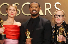 Premios Oscar 2026: Jessie Buckley, Michael B Jordan y  Amy Madigan.