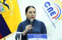 Diana Atamaint preside el Consejo Nacional Electoral.