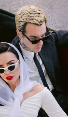 Demi Lovato contrae matrimonio con Jordan Lutes, conocido artísticamente como Jutes, en California, el domingo 25 de mayo.