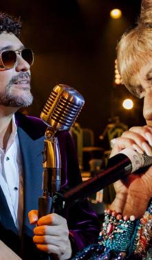 Andrés Cepeda y Celia Cruz para el sencillo Las Pilanderas