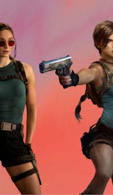 Sophie Turner en su primer vistazo como Lara Croft.