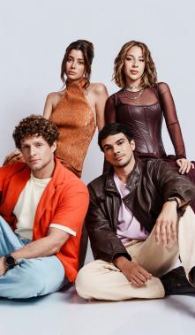 Luciana Guschmer, Viviana Salame, Julián Campos y Adrián Peraza