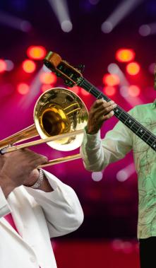 El músico puertorriqueño Bobby Valentín se pronunció a favor de la salud de su amigo.