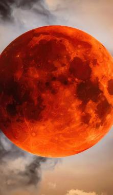 Foto de la Luna de Sangre.