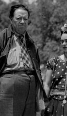 Frida Kahlo y Diego Rivera.