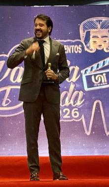 Jorge Ulloa en su participación de los Premios Valdivia.