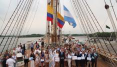 Fragata Libertad, visita Guayaquil